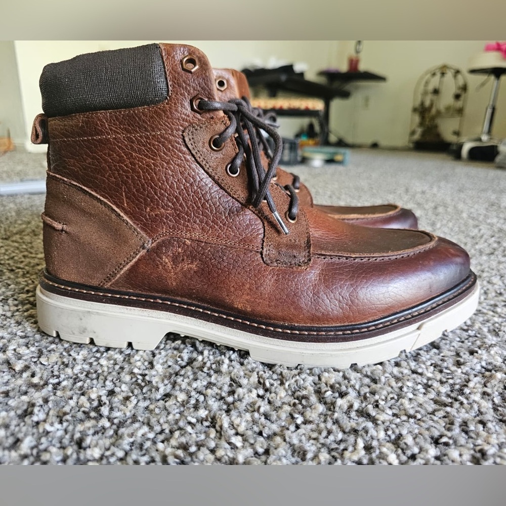 Franco Fortini Brown Leather Chukka Boots - Picture 4 of 9